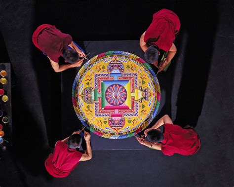 Mandala Sand Painting By The Mystical Arts Of Tibet Asia Society