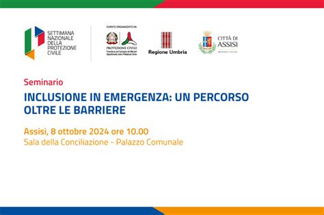 Diretta Del Seminario Inclusione In Emergenza Un Percorso Oltre Le