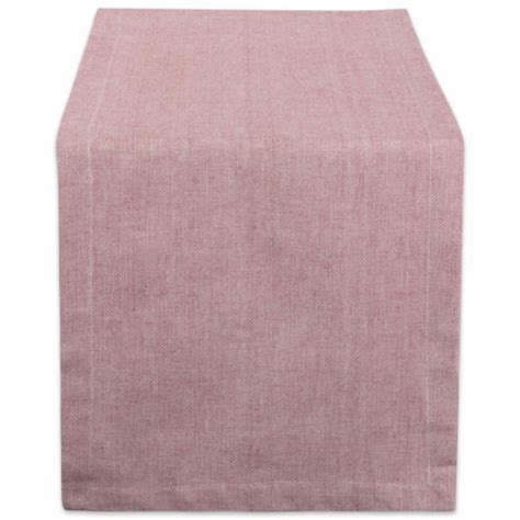 Design Imports Camz38730 14 X 108 In Solid Chambray Table Runner