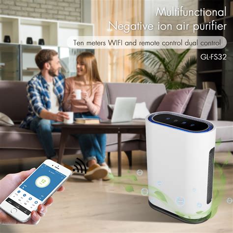 High Quality Negative Ion Uvc Air Purifier With Lcd Touch Panel China Uvc Air Purifier And