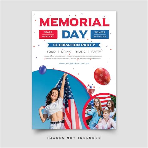 Premium Psd Memorial Day Poster