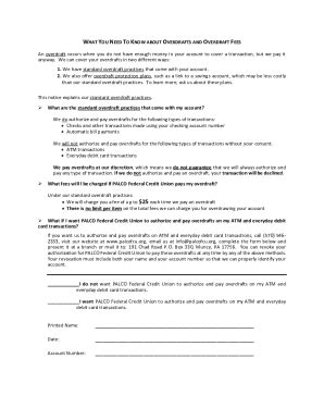 Fillable Online Overdraft Consent Form Reg E Fax Email Print Pdffiller