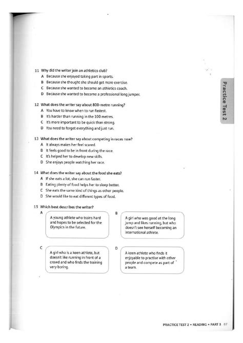 B1 Oxford Test 2 Reading Part 3 Solteacheratkings