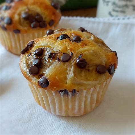 MUFFIN TORTINA BANANA E CIOCCOLATO dolce senza burro Cucinare è come