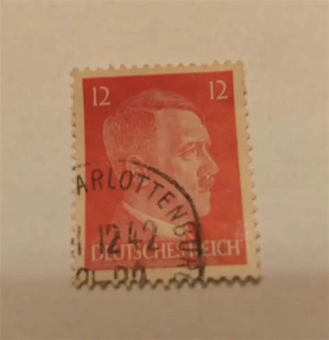 Briefmarke Deutsches Reich Pfennig Adolf Hitler Gestempelt Eur