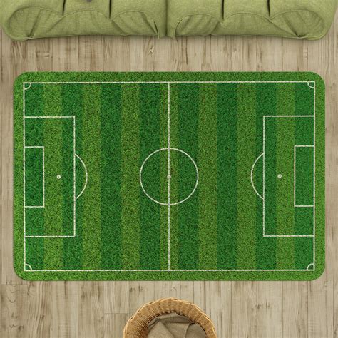 Tapete Playmat Infantil Campo De Futebol Sal Grosso Decora Sal