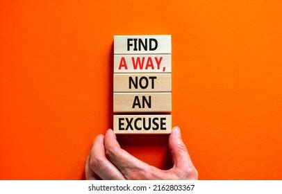 Find Way Not Excuse Symbol Concept Stock Photo Shutterstock