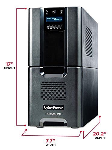 CyberPower PR3000LCD Smart App Sinewave UPS System 3000VA 2700W 10