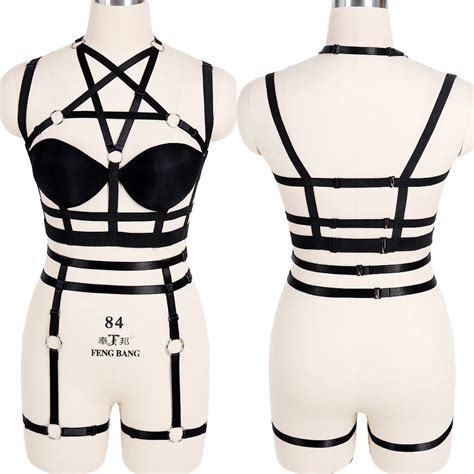 Pentagram Erotic Lingerie Sexy Harness Fashion Adjustable Harness Belt Rave Wear Sword Belt