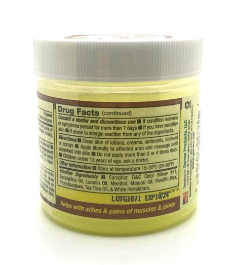 Germa Ubre Plus Oz Topical Analgesic Ointment Muscle Joint Pain