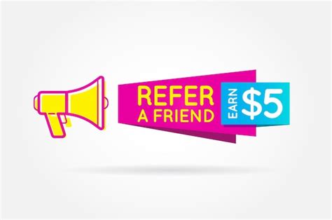 Premium Vector Refer A Friend Colorful Banner Or Poster Referral