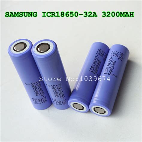 Купить 100 Authentische Samsung Icr 18650 32a 3200 мАч Li Ion Akkuzellen Für E Zigaretten