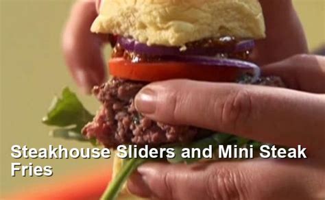 Steakhouse Sliders And Mini Steak Fries American Recipes