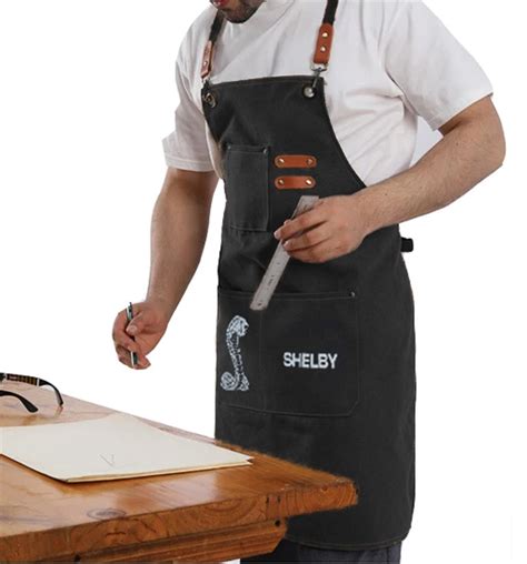 Shelby Canvas Bbq Apron Black