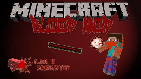 Minecraft Mod Showcase Blood Mod YouTube