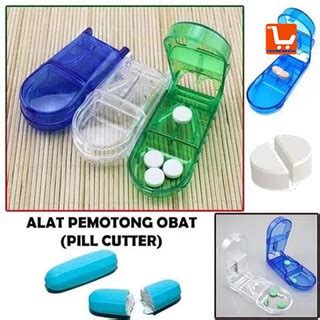 Jual Alat Pemecah Obat Tablet Kapsul Farmasi Pisau Potong Obat 2 In 1