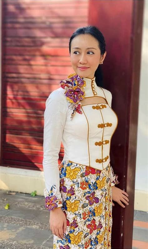 Pin By Ei Thu Zar Thin On Myanmar Traditional Dress In Myanmar