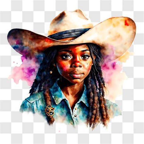 Download Colorful Portrait Of A Woman With Dreadlocks Png Online