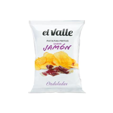 El Valle Patatas Fritas Sabor Jamon Onduladas X Gr Farmadon La