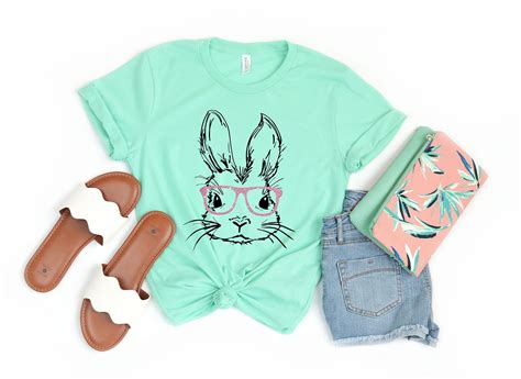 Bunny With Glasses Shirteaster Shirteaster Bunny Graphic Teeeaster