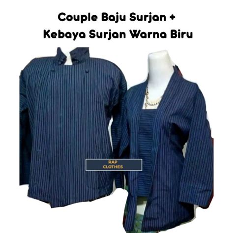 Jual Surjan Lurik Pria Dan Kebaya Lurik Wanita Couple Baju Adat Jawa