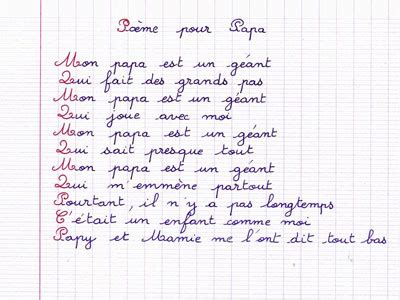 Idées de poèmes pour la Fête des Pères - Myplanner - Le blog