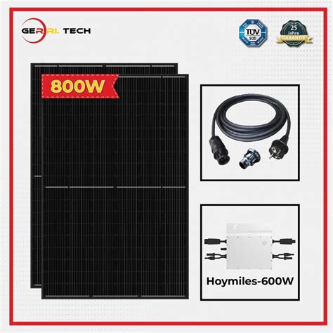 EPP Solar Balkonkraftwerk 800 600W 2 x 400Wp EPP BLK 800 HM 600 für