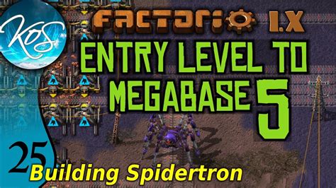 Factorio 1 X Entry Level To Megabase 5 25 BUILDING SPIDERTRON