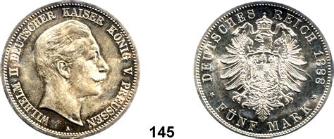 0145 Preussen Königreich Wilhelm II 1888 1918 Tempelhofer Münzenhaus