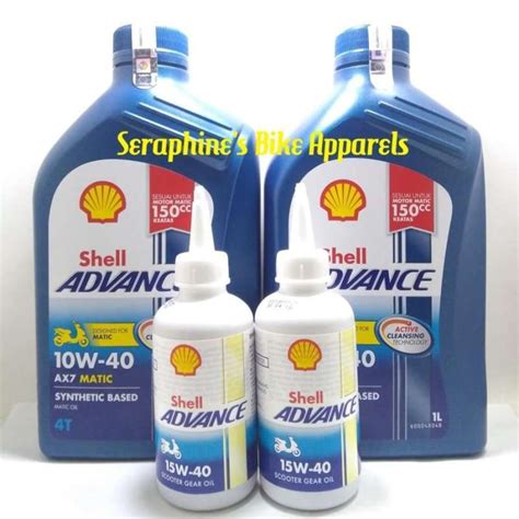 Jual Paket Ganti Oli Yamaha Xmax Shell Advance Ax W L Oli Gear