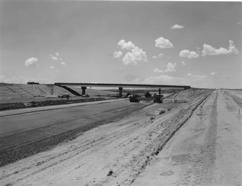 Construction Of Interstate Highway 40 Near Chambers Arizona Memory