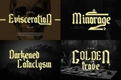 Blackletter Tattoo Font Bundle