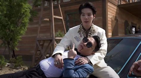 Bts Suga Slaps Psy Multiple Times In The New Behind The Scenes Footage