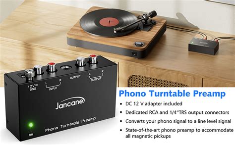 Jancane Phono Preamp For Turntable Mini Electronic Audio