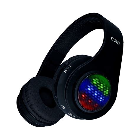 Light Up Swivel Bluetooth Headphones Coby