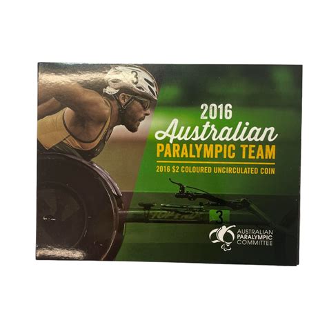 2016 $2 Australian Paralympic Team Al-Br Coloured Uncirculated Coin