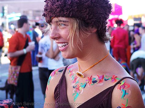 Lucy Getting Painted How Weird Street Faire San Francisco