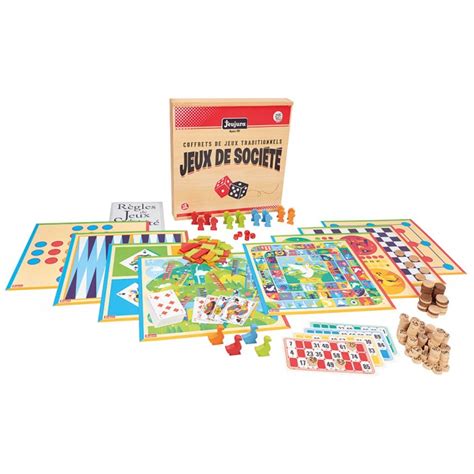 Jeux De Soci T Traditionnels Coffret Bois D Lijeux