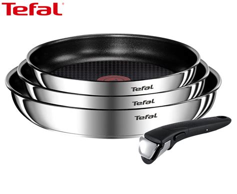 Tefal 4 Piece Ingenio Emotion Stainless Steel Non Stick Induction