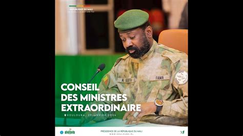 Conseil Extraordinaire Des Ministres Les Raisons Et Opportunit S Du