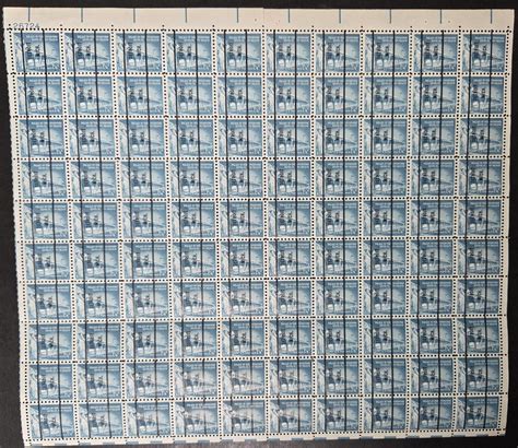 1031A Detroit Mich Precancel MNH Sheet W Fold Perf Seps EBay