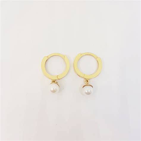 14K Gold Pearl Drop Earrings for Women | Latika Jewelry