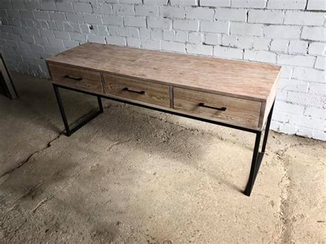 Industrial Desk / Oak Desk / Industrial Office Table / Industrial Work ...