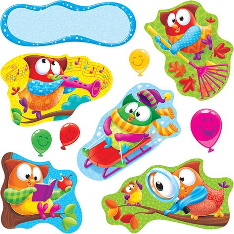 Owl Stars Characters Bulletin Board Set T 8365 Trend Enterprises Inc