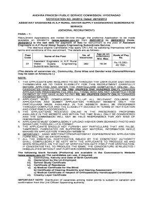 Fillable Online Website Apspsc Gov APPLICATION FORM FOR ALLOTMENT FO