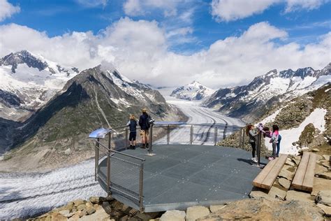 Un Percorso Panoramico Sul Ghiacciaio Dell Aletsch Montagna Tv