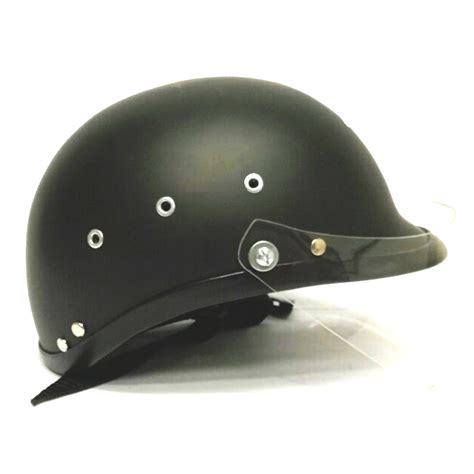 Casco De Moto Tipo Policía Con Visor en negro mate Cascos de moto Perú