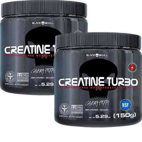 Kit 2 Creatina Monohidratada Black Skull Turbo 150g Shopee Brasil