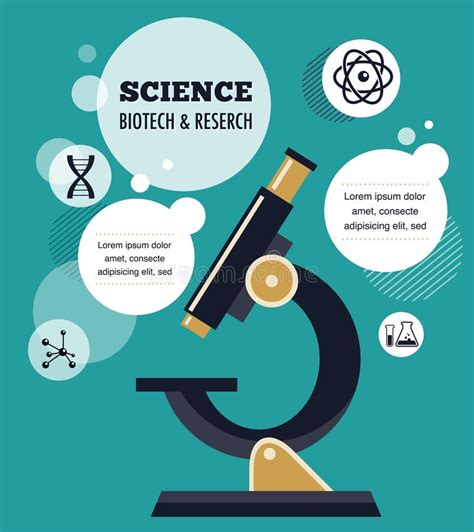 Research Bio Technology And Science Infographic Stock Vector