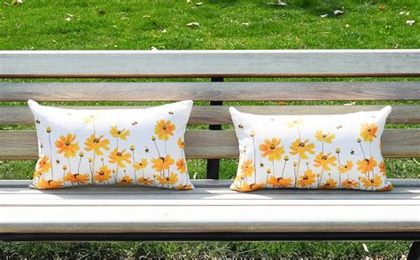 Homfreest Spring Summer Pillow Covers 12x20 Set Of 2